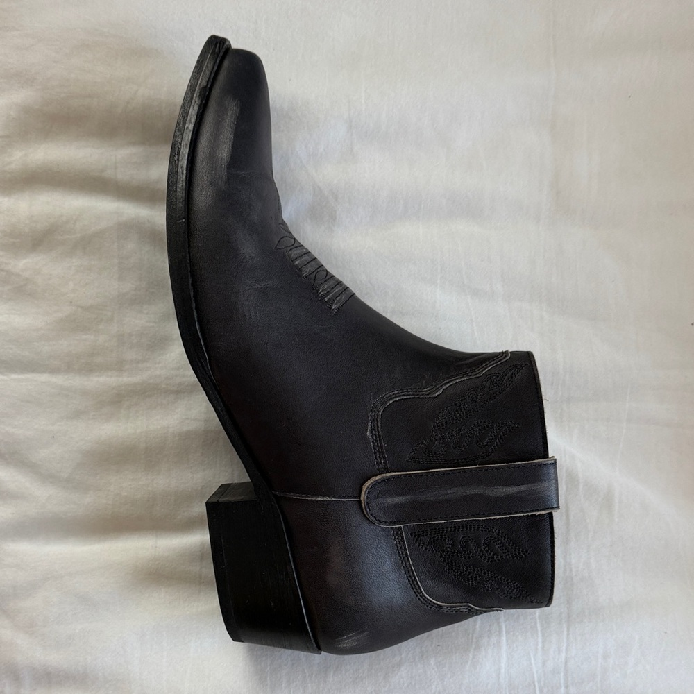 Anine Bing Black Leather Ankle Boots